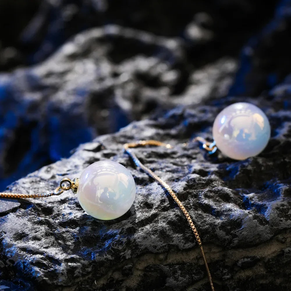 Pearl Long Earrings