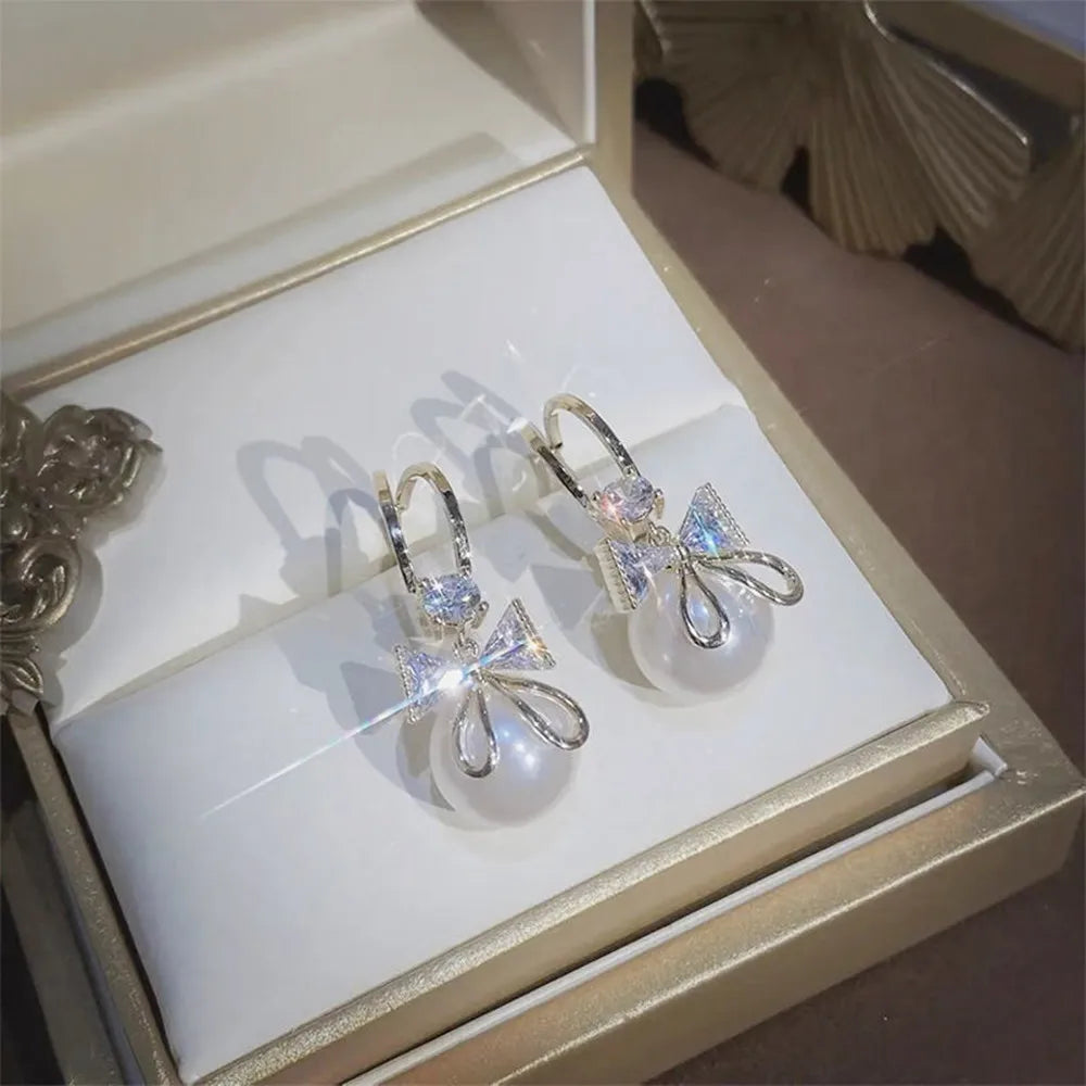 Pearl Long Earrings