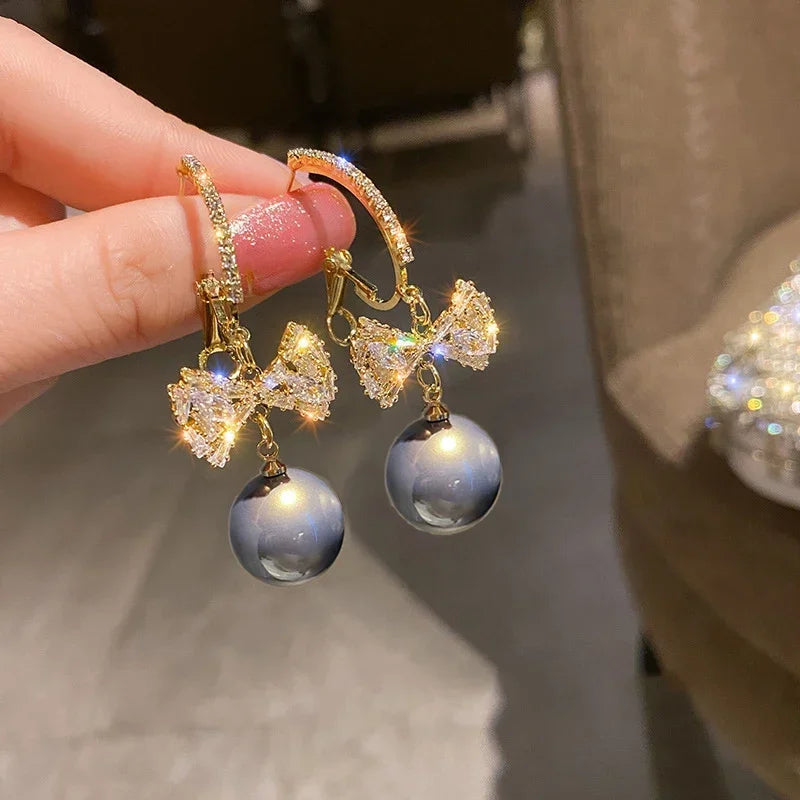 Pearl Long Earrings