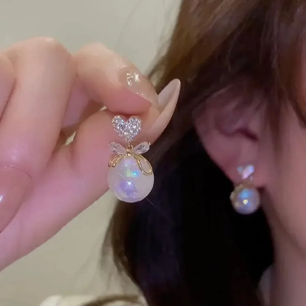 Pearl Long Earrings