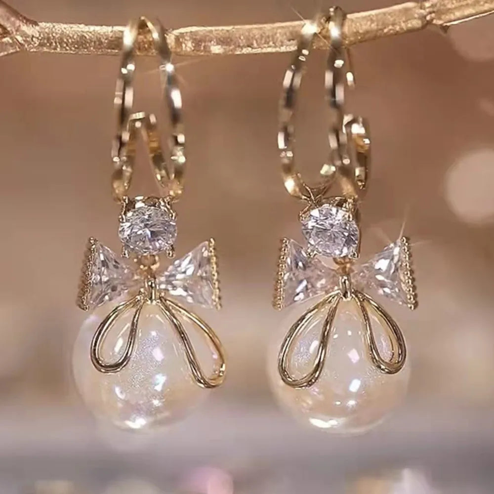 Pearl Long Earrings