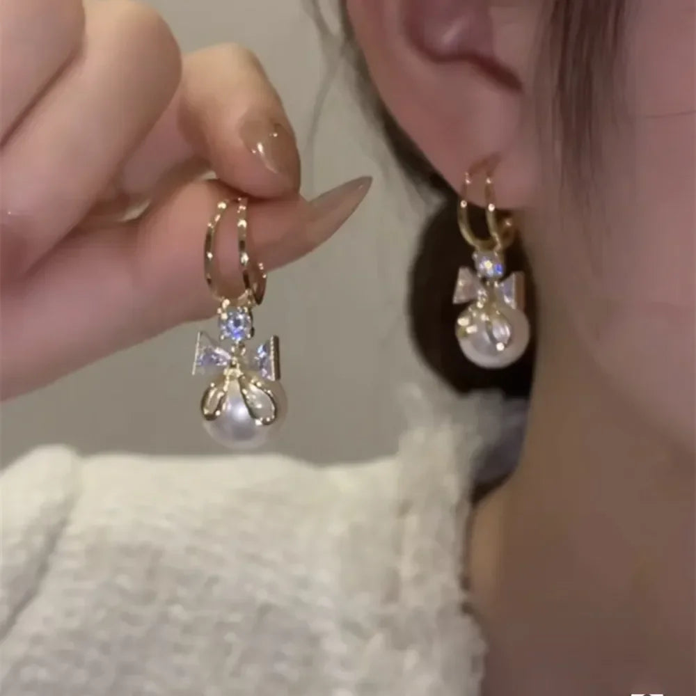 Pearl Long Earrings