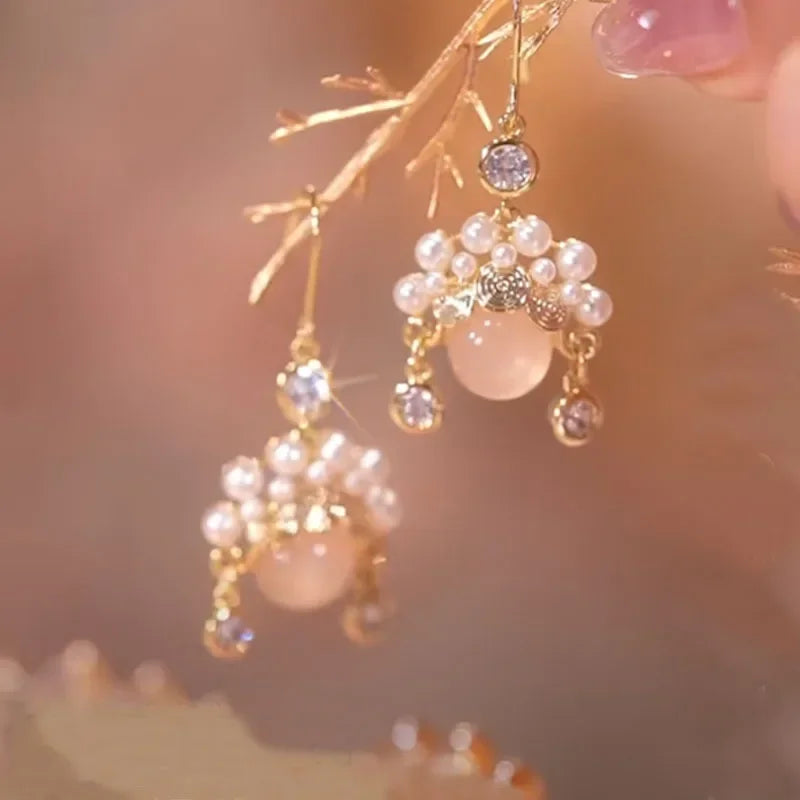 Pearl Long Earrings