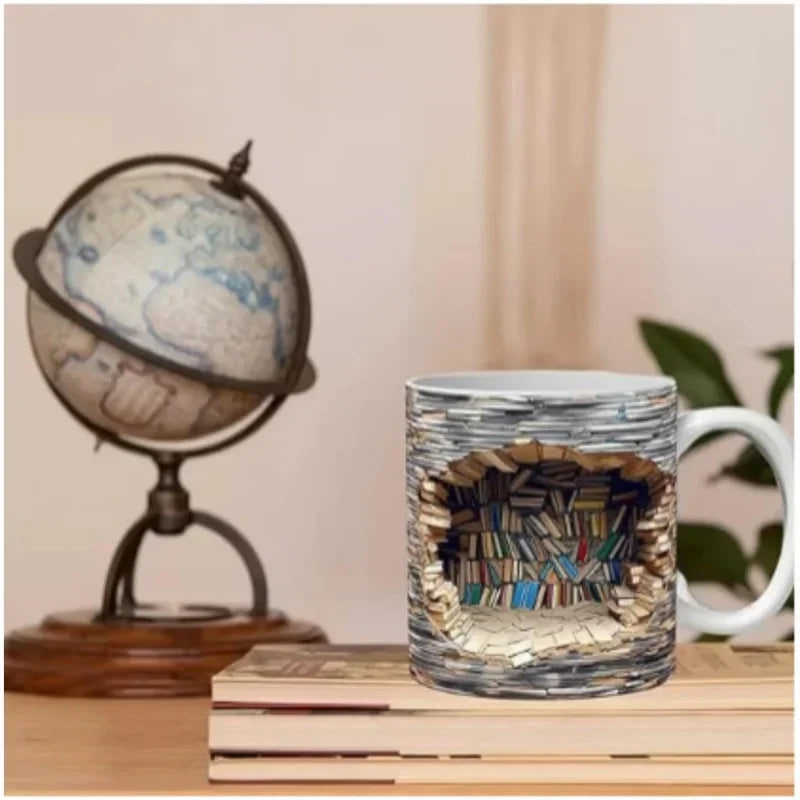 3D  Library Book Mug