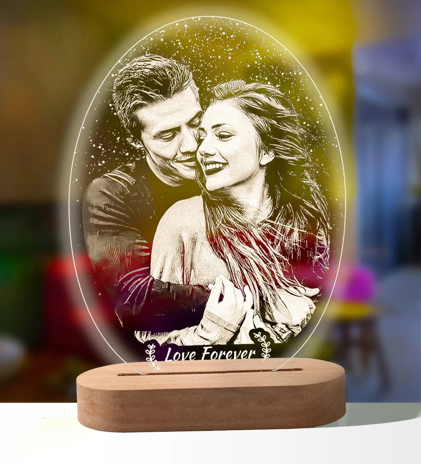 Personalized 3D Photo Lamp Custom Photo And Text Customized Gifts