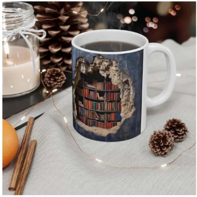 3D  Library Book Mug