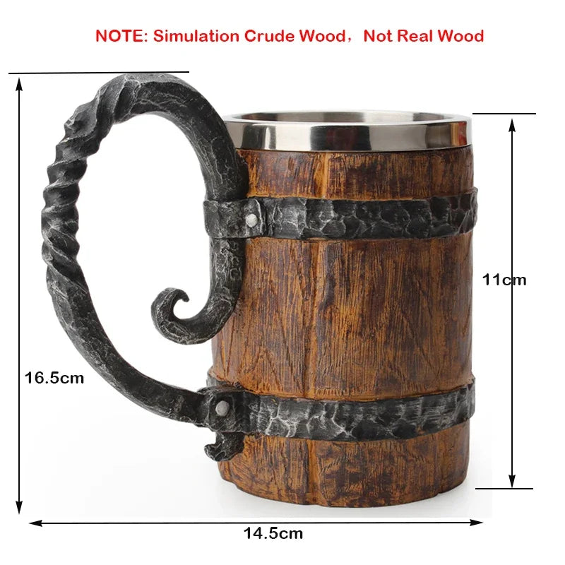 Viking Wood Style Mug