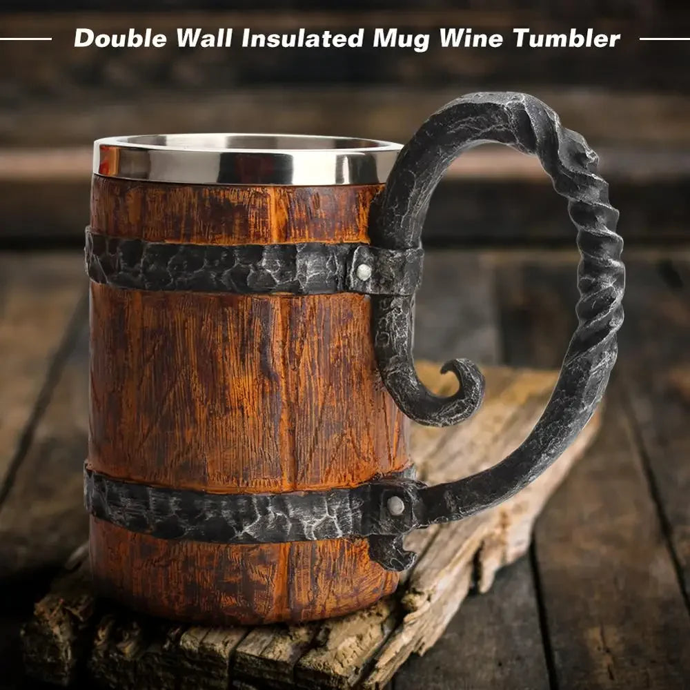 Viking Wood Style Mug