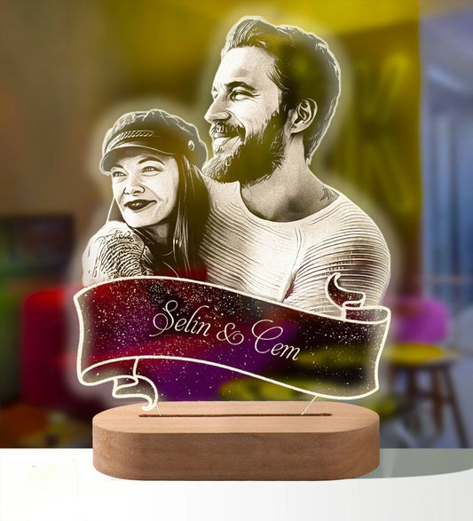 Personalized 3D Photo Lamp Custom Photo And Text Customized Gifts