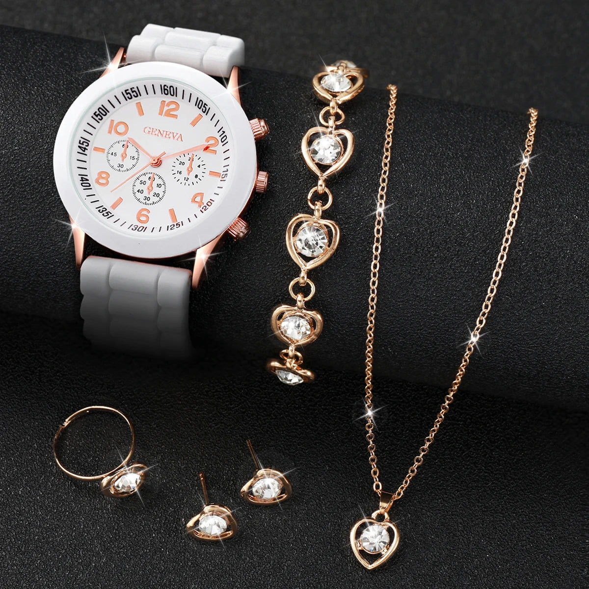 6PCS Women Watches Fashion