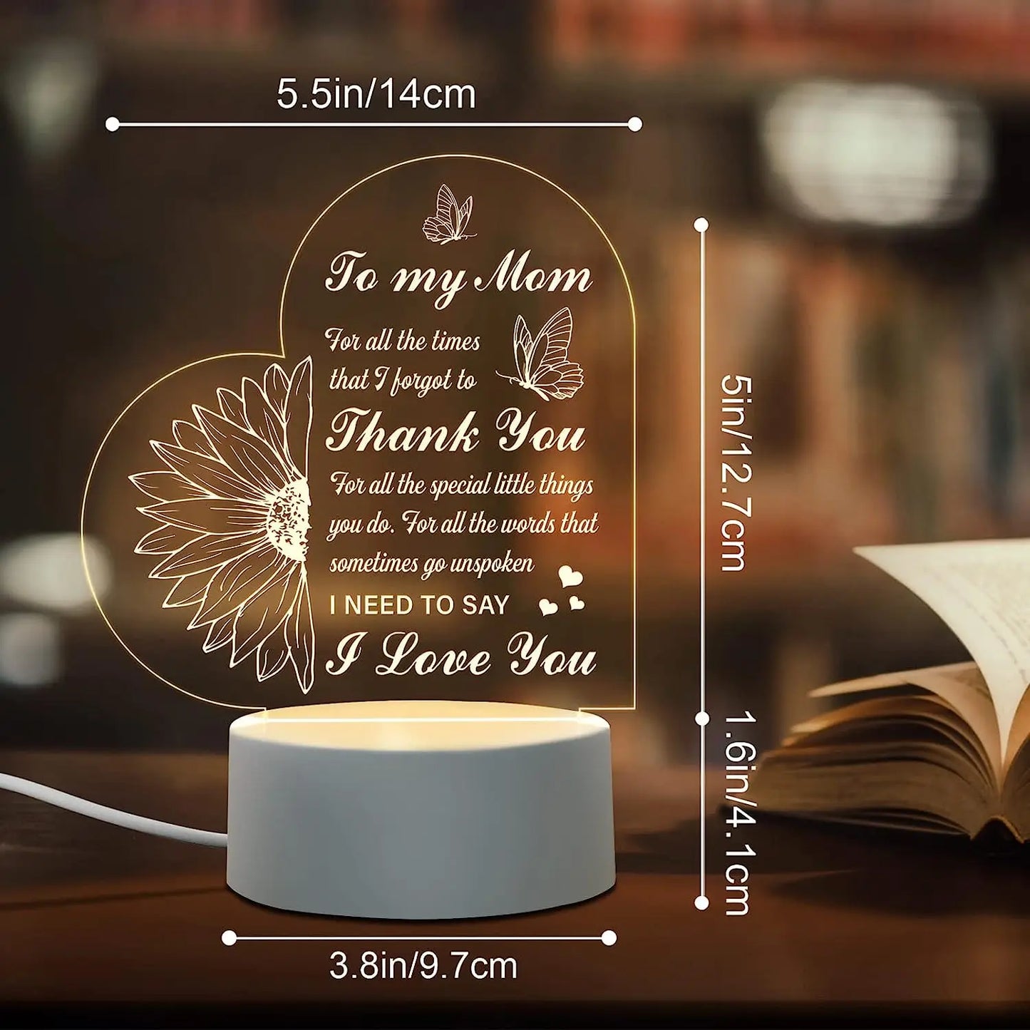 Mother's Day Gifts for Mom Night Light,