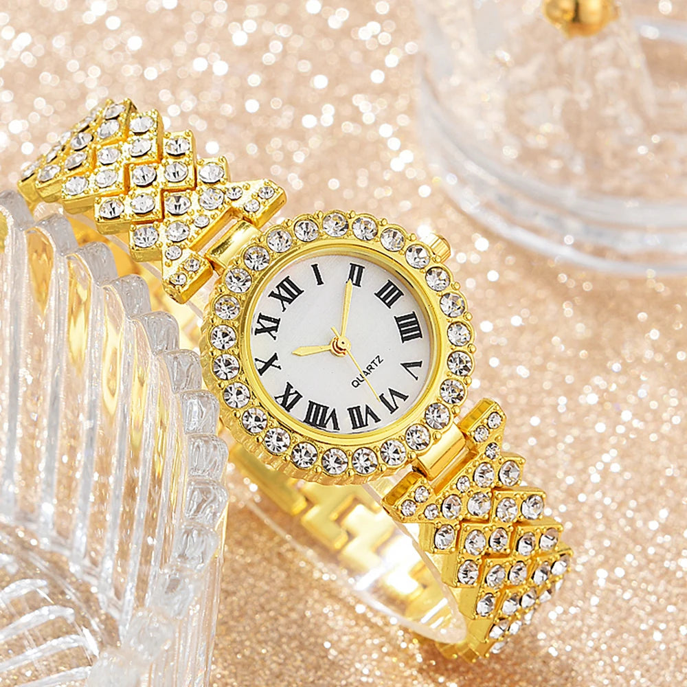 Fashion Luxury Women Gold Watch