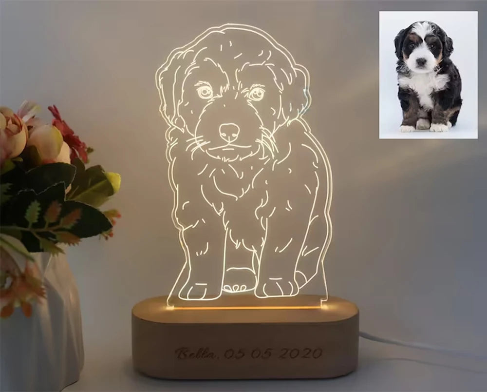 Personalized 3D Photo Lamp Custom Photo And Text Customized Gifts