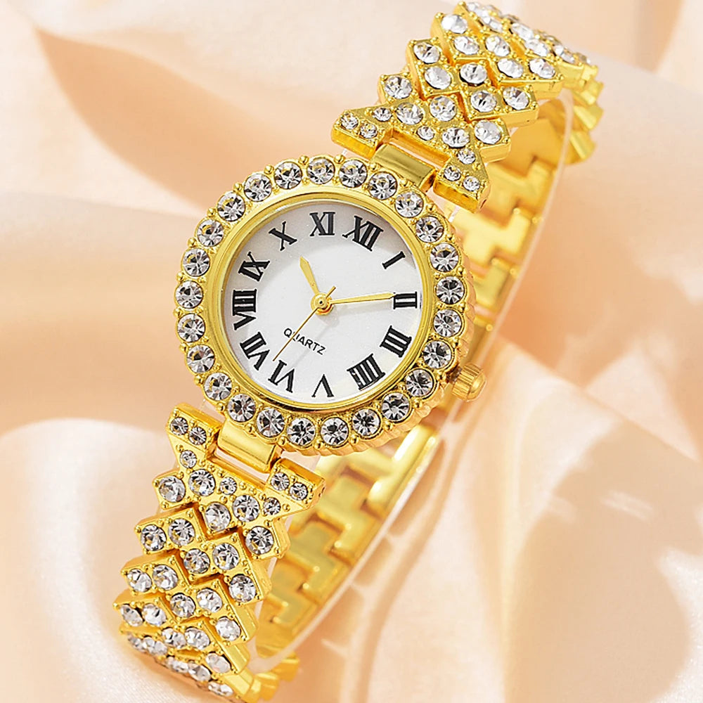 Fashion Luxury Women Gold Watch