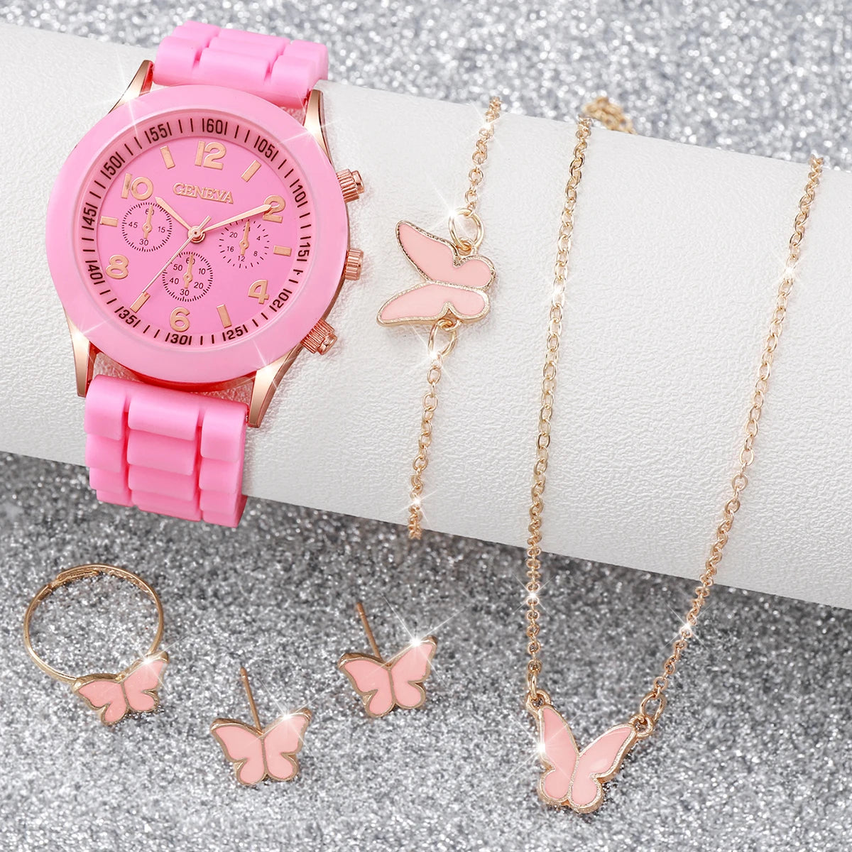 6PCS Women Watches Fashion