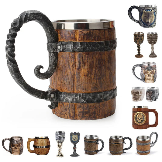 Viking Wood Style Mug